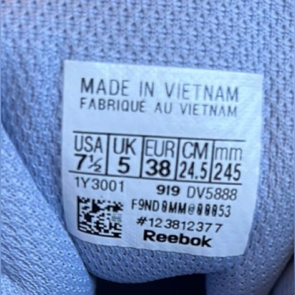 REEBOK CLOUDRIDE DMX 4 Indigo Denim Cheetah Print Walking Shoes Women’s 7.5 - Picture 12 of 14